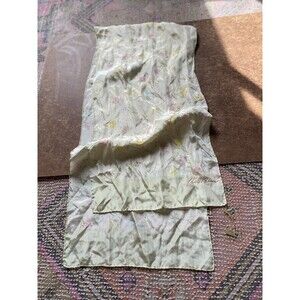 Scarf Vintage Floral 100% Silk Scarf 60"x13” Bill Blas